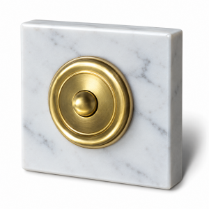 blanc cararre 65x65 collerette laiton 1422
