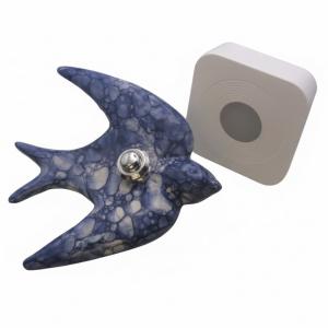 Oiseau Bleu bouton chromé  Sans Fil