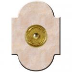 Marbre Chapeau 100x145 collerette Directoire Beige