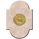 Marbre Chapeau 100x145 collerette Empire Beige