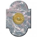 Marbre Chapeau 100x145 collerette Empire Gris