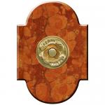 Marbre Chapeau 100x145 collerette Louis XV Rouge